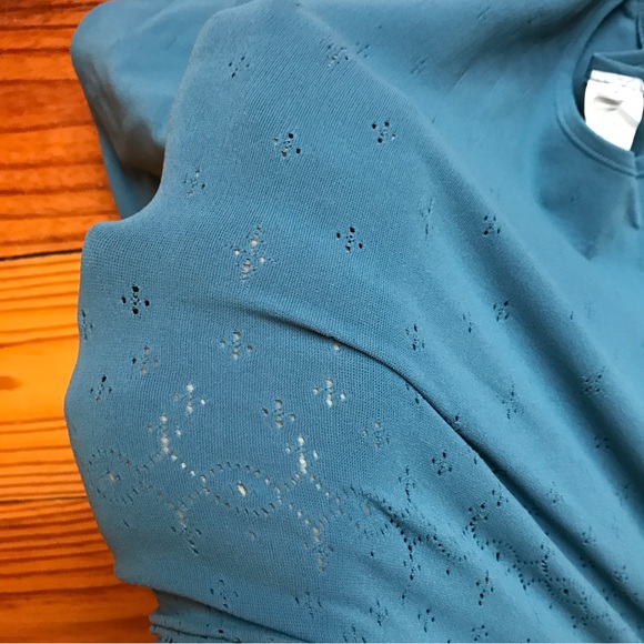 Fabletics Blue Ashton Sculptknit Long Sleeve Top, NWT, L - Picture 8 of 11